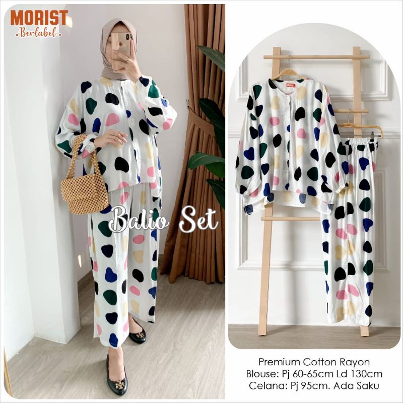 BALIO SET MORIST SETELAN RAYON PREMIUM MOELA