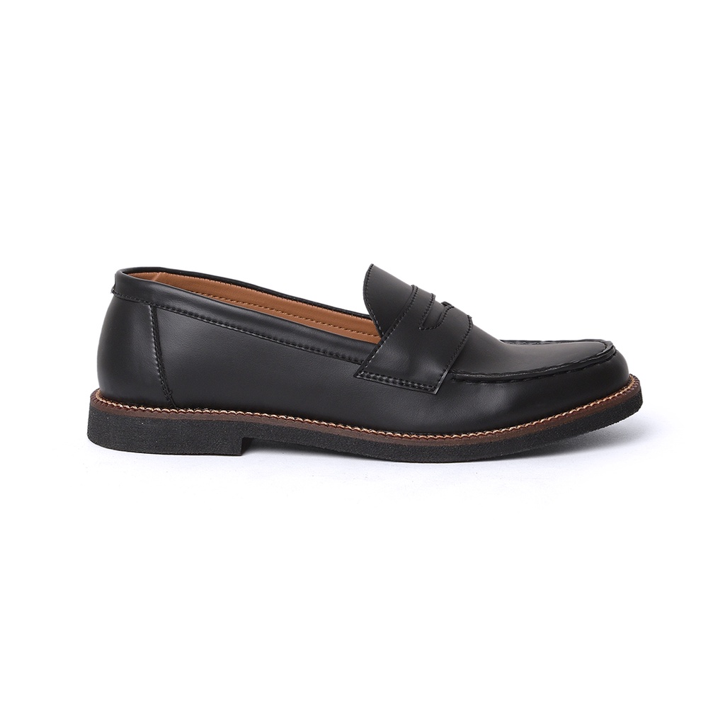 Sepatu Loafers Pria Casual Formal Kulit Original Loafer Slip On Pira Cowok Kasual Kerja Kuliah Kantor - Wirken Loafer