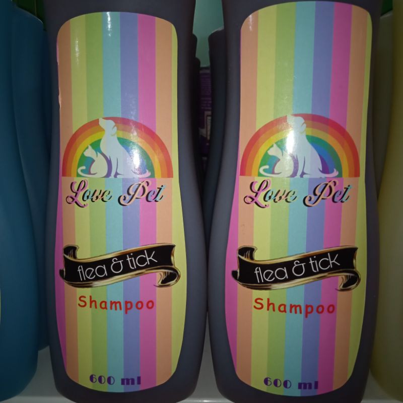 Love Pet Shampo Anti kutu Kucing Anjing / Shampoo Love pet Flea &amp; Tick 600ml