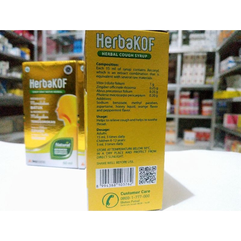 HERBAKOF SIRUP BATUK HERBAL 60ML