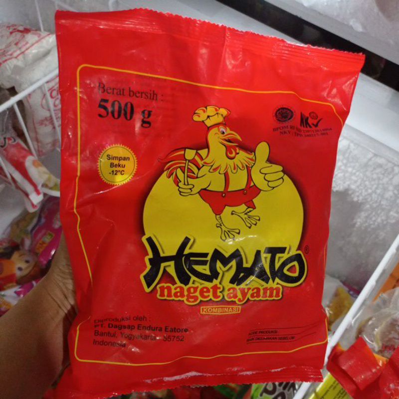 

Hemato nugget ayam 500gr / mix / stick / love hati