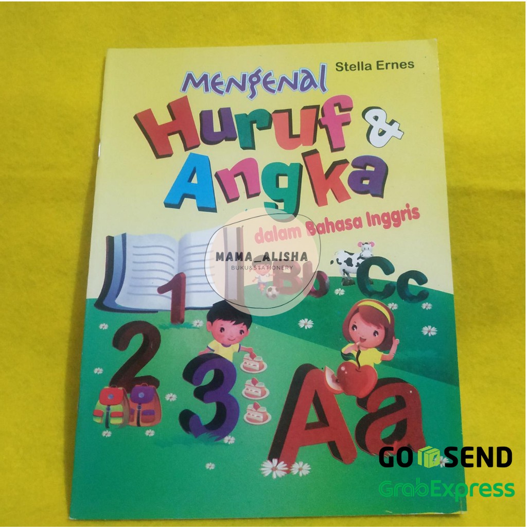 Buku Mengenal Huruf dan Angka Dalam Bahasa Inggris untuk Anak PAUD TK
