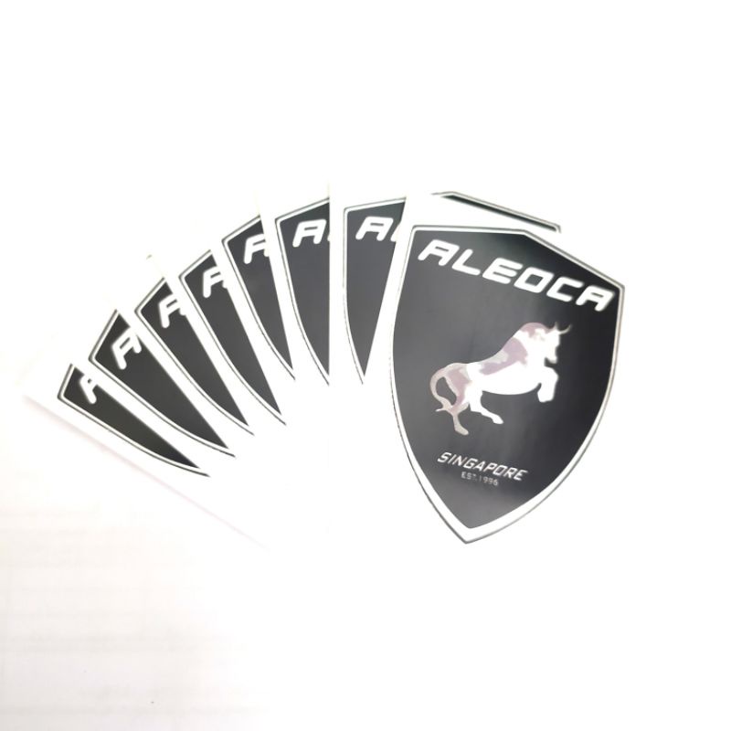 Sticker sepeda Aleoca bagian headtube Singapore