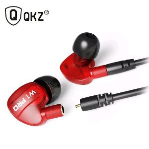 Knowledge Zenith Headset Earphone Olahraga Dengan Mic   QKZ W1 PRO Red Murah