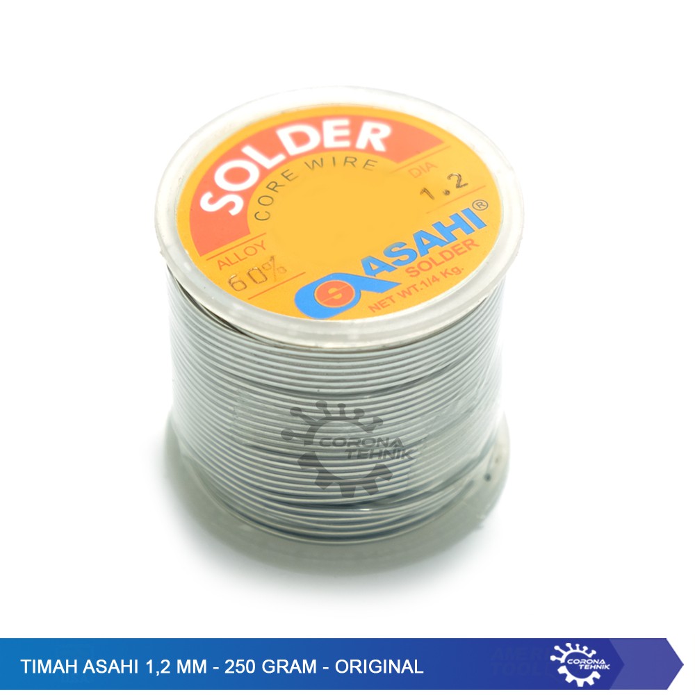 Timah Asahi 1,2 mm - 250 Gram - Original