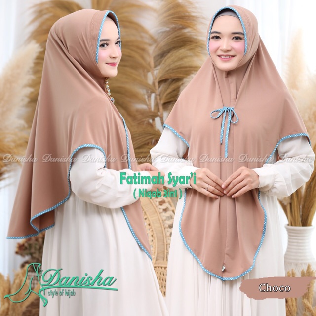 BIG SALE.....DANISHA | Khimar FATIMAH LIST 3IN1 jersey