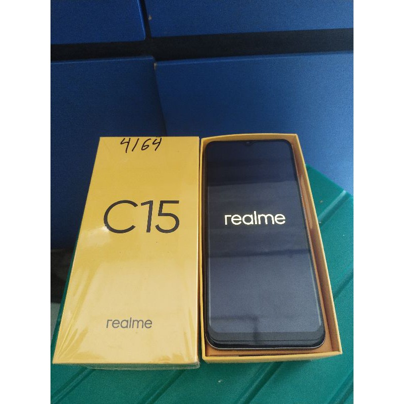 handphone Second Realme C15 4/64 fulset bekas murah