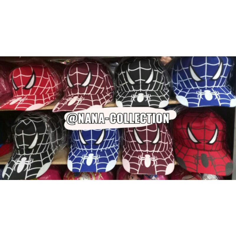 Topi karakter mata spiderman anak / topi baseball anak spiderman
