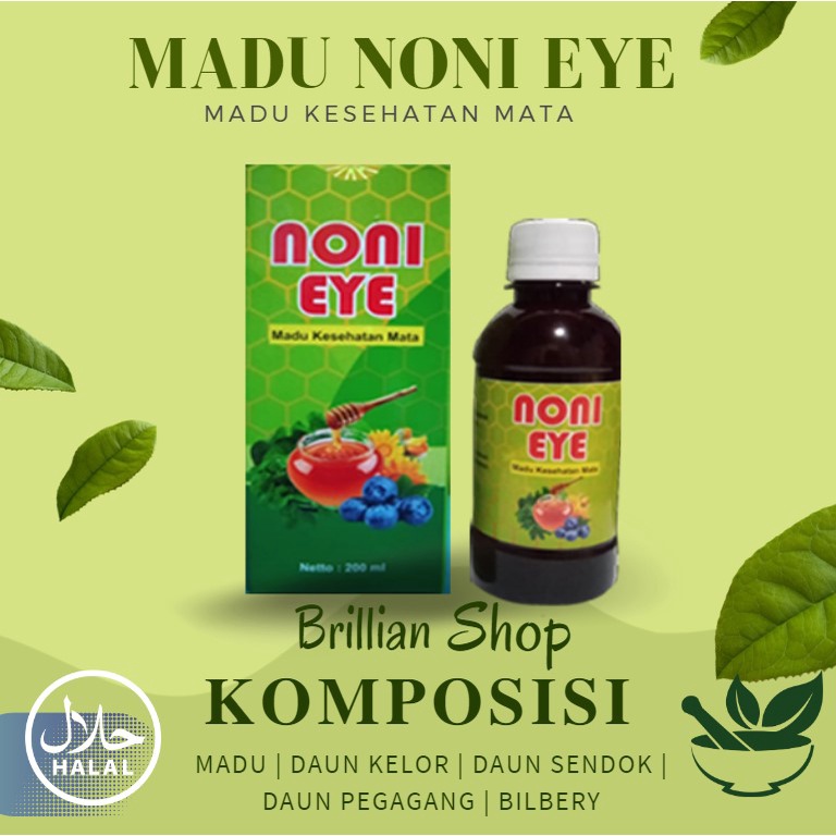 Noni Eye Madu Kesehatan Mata katarak silinder glaukoma rabun buram silau gatal berair BPOM asli orig