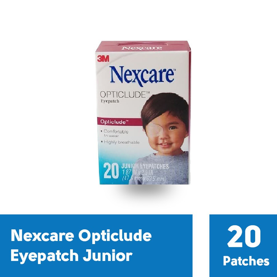 PLESTER PENUTUP MATA ANAK 3M NEXCARE OPTICLUDE EYEPATCHES 1537 ISI 20 PCS
