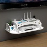 rak gantung router wi-fi tempat remote TV DVD gombalan speaker organizer