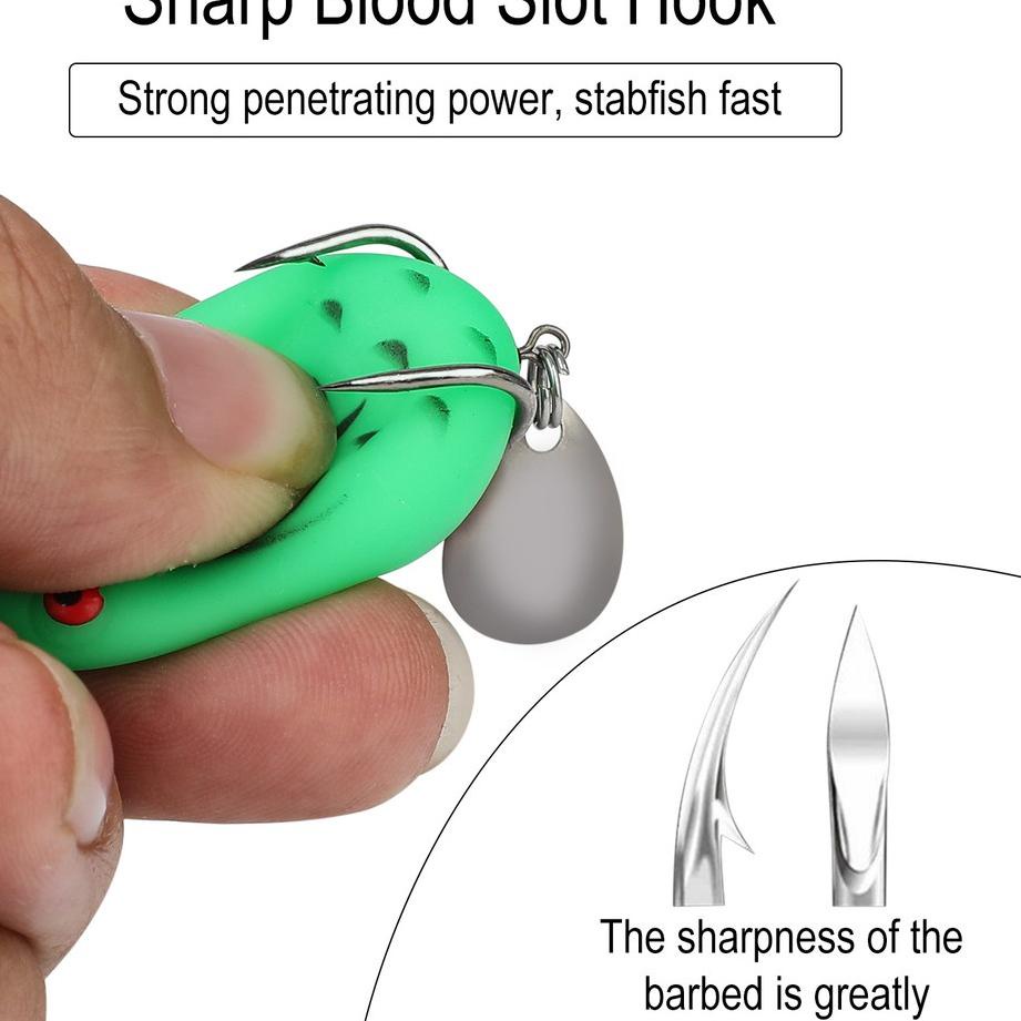 Big Sale Umpan Pancing 1Pcs  Sequin Frog Umpan Pancing Soft Fishing Lure 4.5cm/7g Lembut Bionik Kata