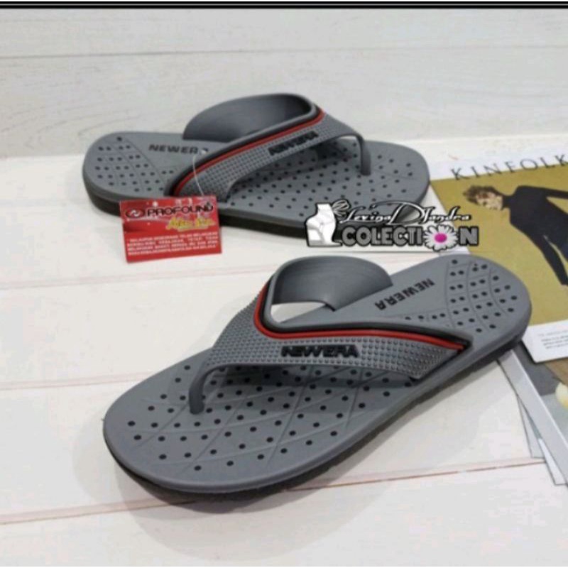 Sandal Sendal Cowok laki Pria Dewasa Jepit Japit karet Rumah Daily NEW ERA MB 6031