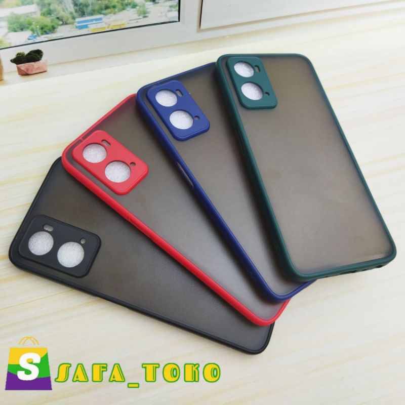 Case Aero Oppo A76 / CPH2375 Fuse Transparan Doff Semi Hardcase