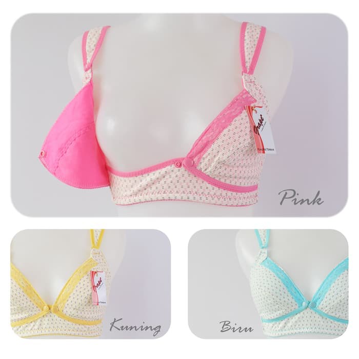 cd 921BH BRA MENYUSUI | BH BRA IBU HAMIL BAHAN KATUN | GRAPE MBM 0177 - Kuning- 34
