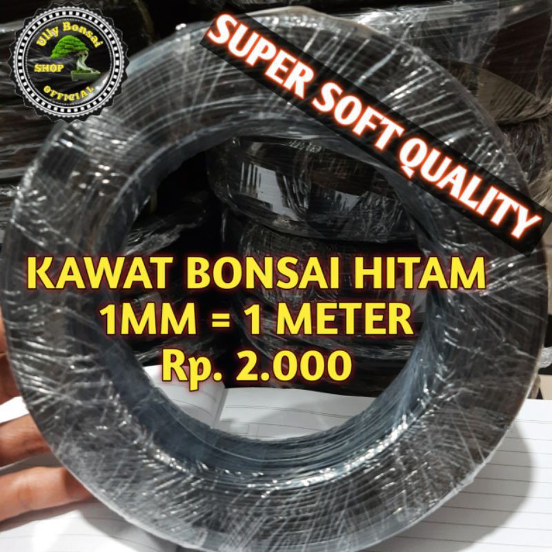 KAWAT BONSAI HITAM ECER 1MM=1 METER