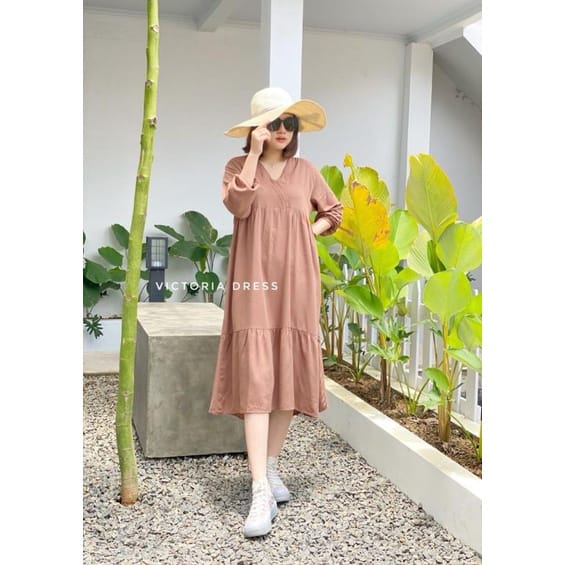 VICTORIA HOME DRESS  // DRESS KIMONO KANZIA DRESS BAHAN KATUN RAYON