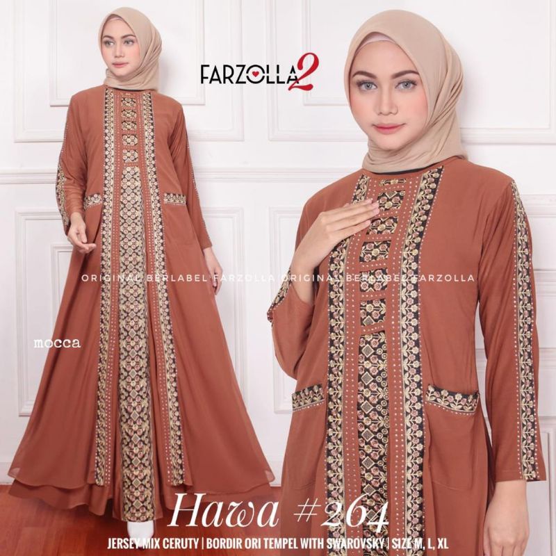 Abaya Turkey | Hawa #264 | Busana Arab Muslimah Original by Farzolla