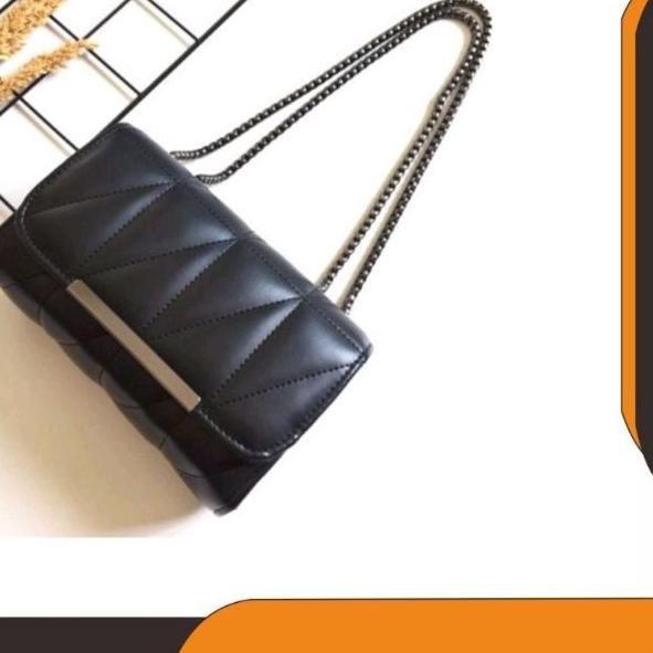 ✲ Sabira Bag-Tas Selempang Wanita Rantai Hitam Tas Wanita Murah Sling Bag Shoulder Bag Grosir ➹