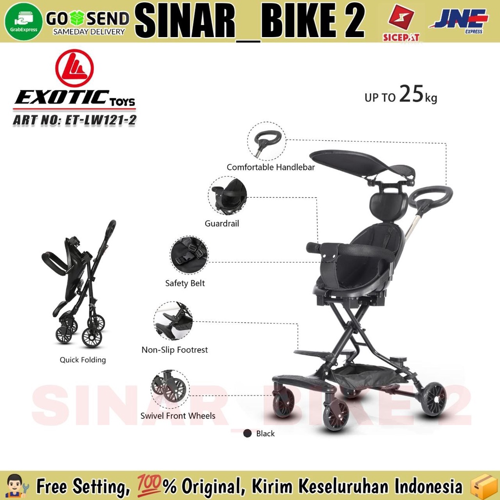 Magic Stroller Exotic ET-LW-121 &amp; LW-121-2  Kanopi Baby Stroller Children Stroller Wheel 4 / Baby Stroller