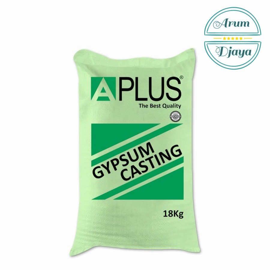 Gypsum APlus Casting - Semen Gypsum A plus Gipsum - Cetak List Plafon 1kg