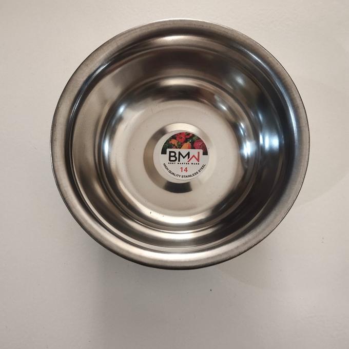 mangkok nasi tim/mangkok kobokan stenlis stell 14 cm 555