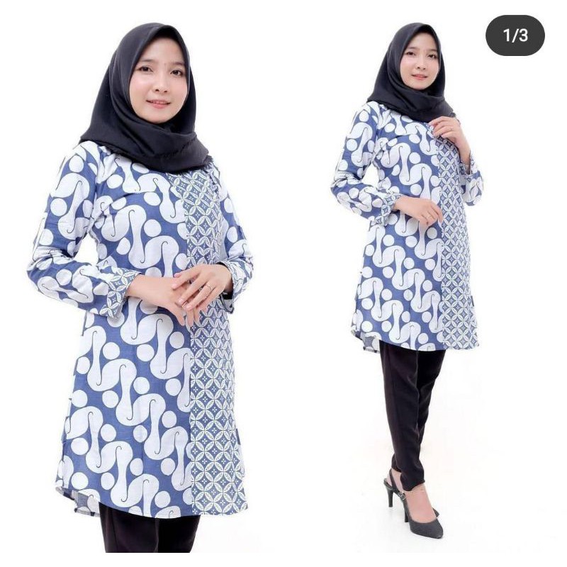 New produk Atasan batik Wanita Tunik size M L XL XXL Gubuk Batik-No.3