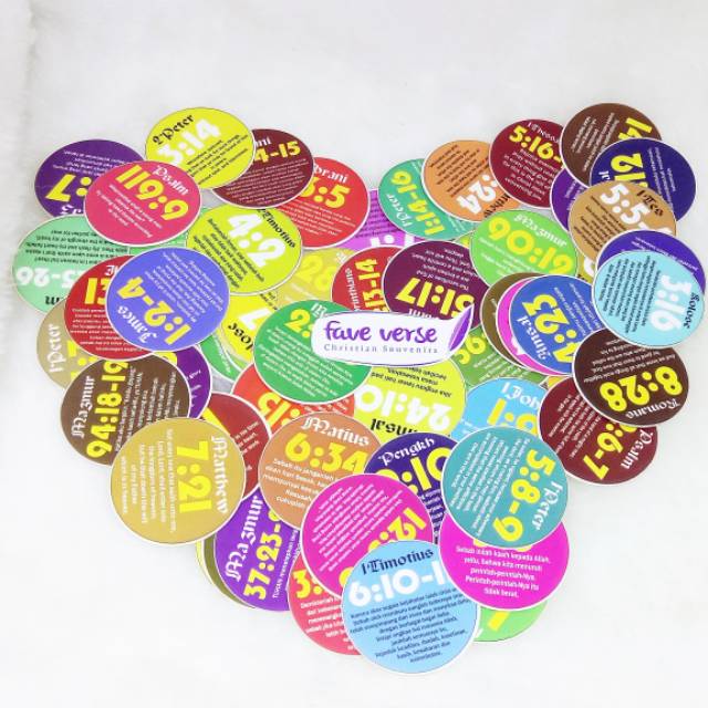 Stiker ayat alkitab sekolah minggu
