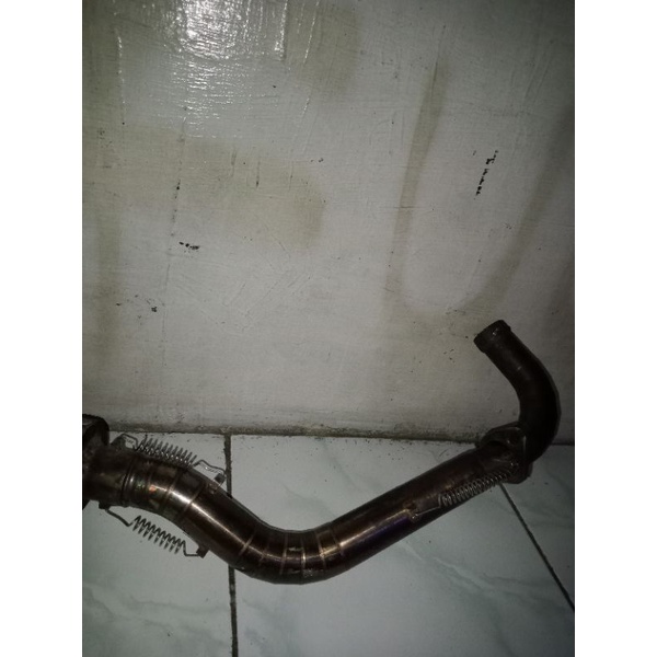 knalpot daeng old emblem cha inlet 38 rata  langka yamaha mio