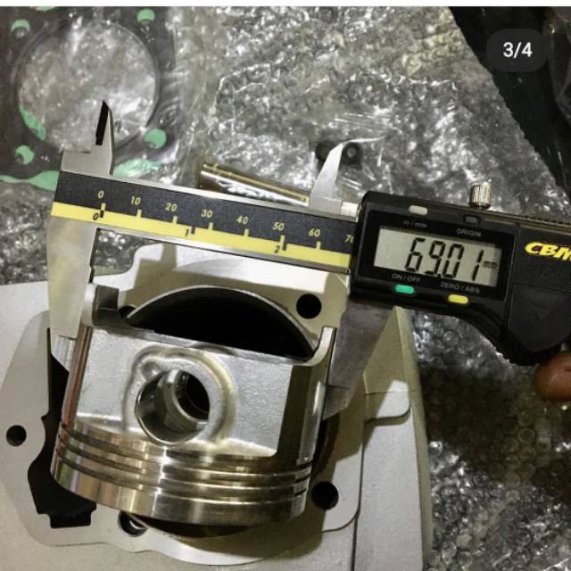 Paket bore up gl mp tiger cylinder+head isi piston jaguar 69