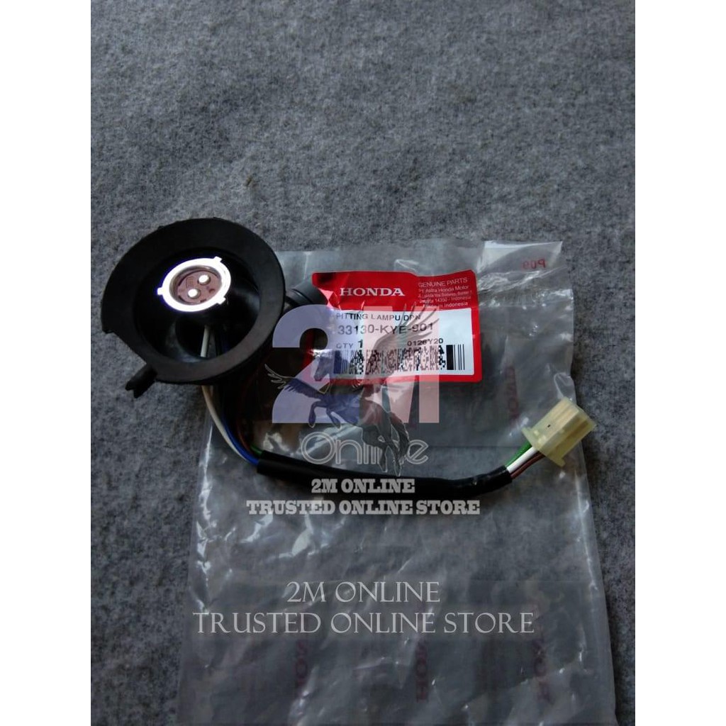 2m FITTING SOCKET COP LAMPU DEPAN MEGAPRO MONO ORI AHM 33130-KYE-901