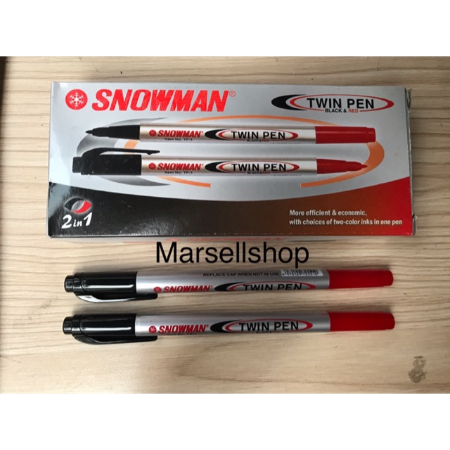 Snowman Twin Pen