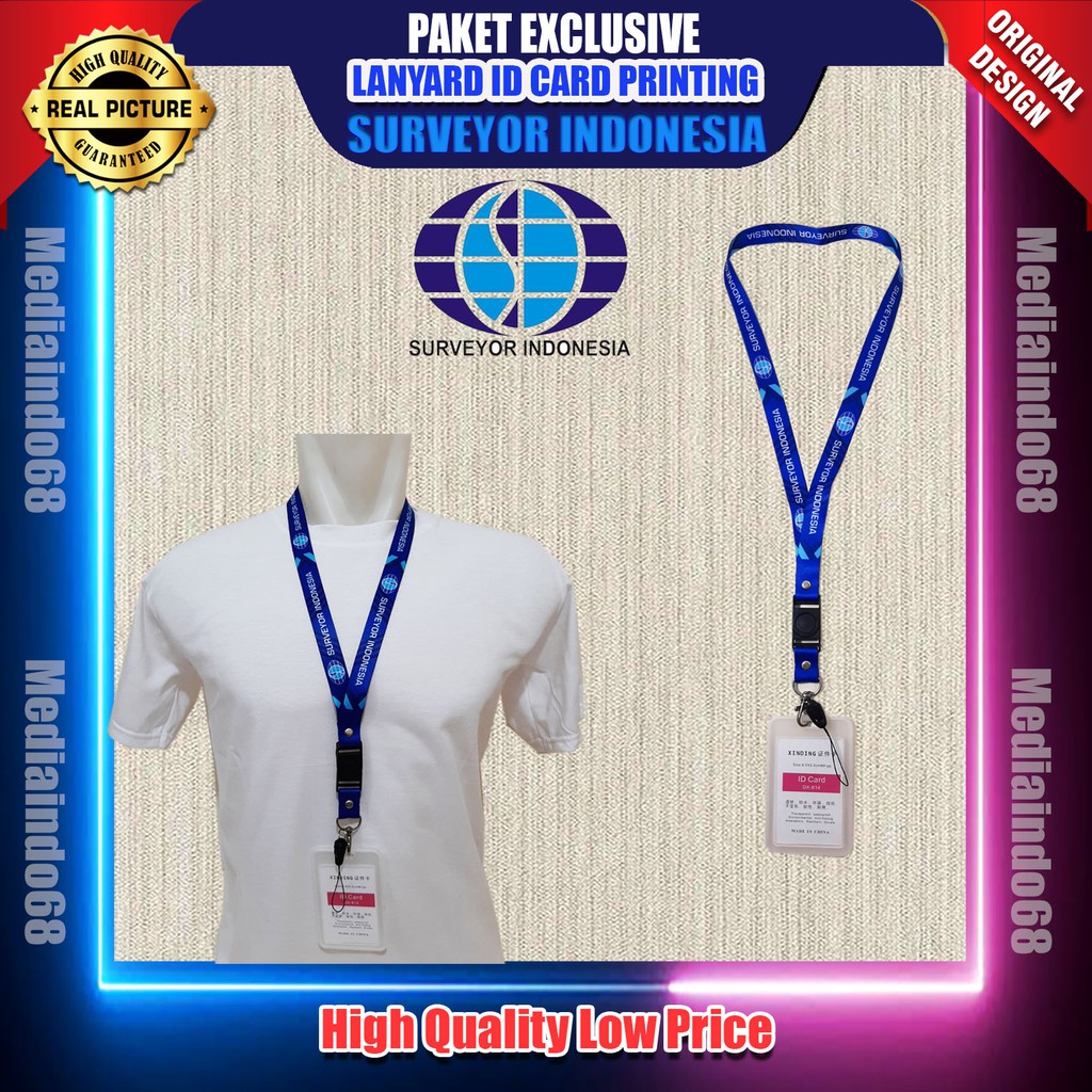 

Lanyard Id Card Stoper SURVEYOR INDONESIA Printing - PAKET LENGKAP EXCLUSIVE