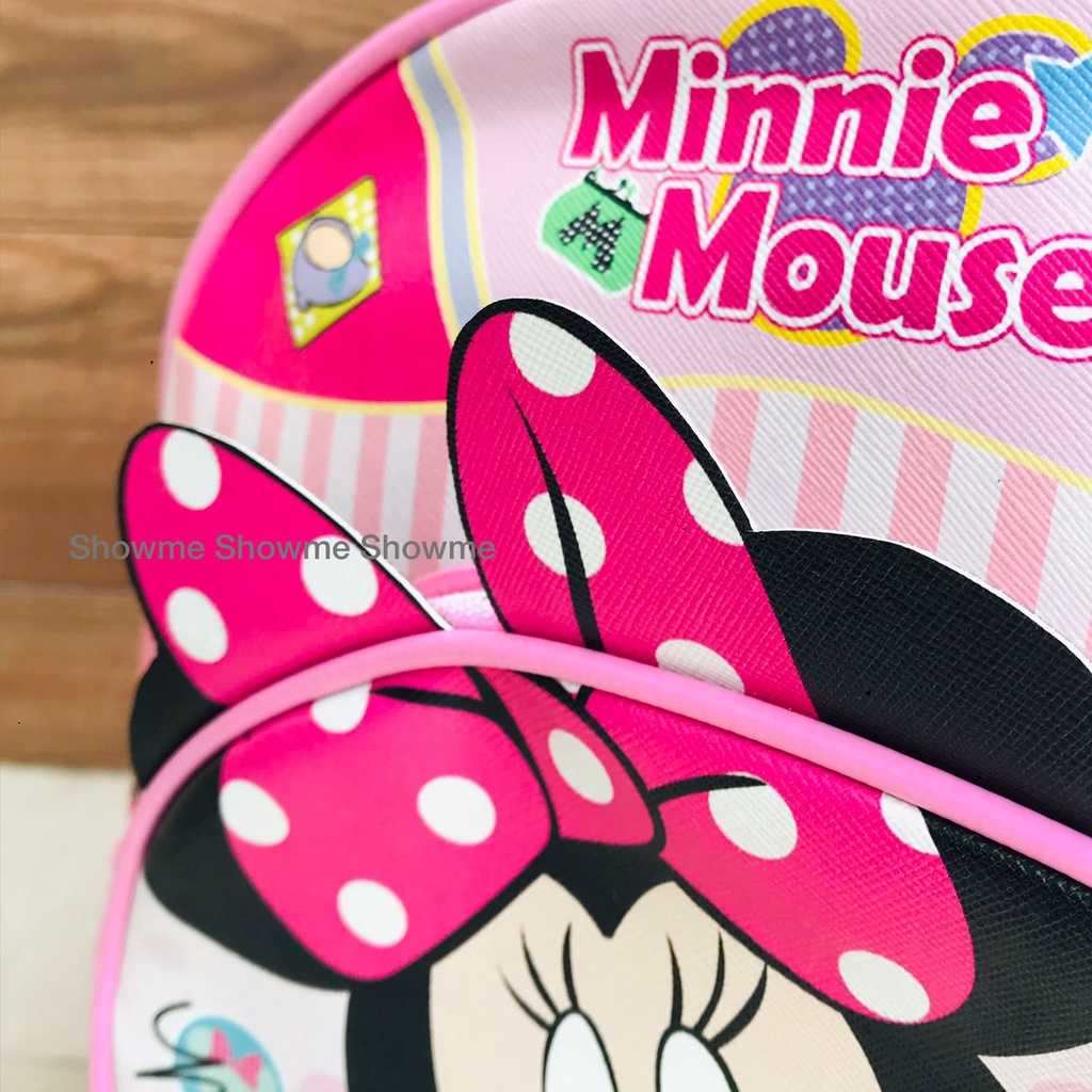 SHOWME TAS RANSEL ANAK SEKOLAH MINNI PAUD - PLAY GROUP - TK PEREMPUAN KARAKTER MINI MOUSE CUTE PINK BAHAN PREMIUM