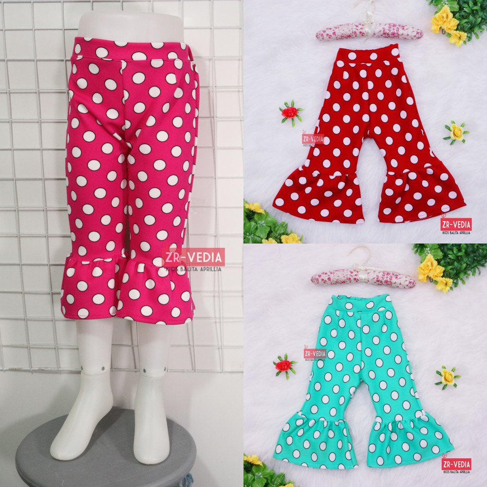 Trumpet Pants 6-7 Tahun / Celana Cutbray Adem Anak Perempuan Legging Cewek Motif Lucu Girl Panjang