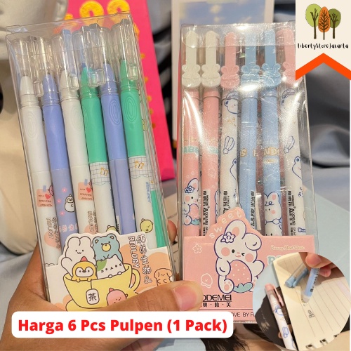 

Pulpen Odemei GP-34152 Bisa Di Hapus 1 Pack Harga Untuk 6 Pcs Pulpen Erasable Ballpoint Funny Unique Fancy Best Gift Stationery For School Alat Tulis Kantor Sekolah Ready Grosir