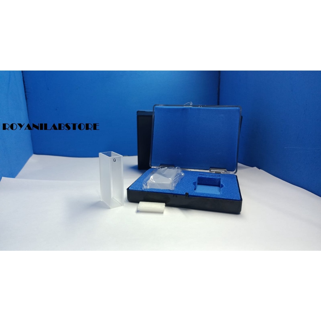 Cuvette Kuvet UV Quartz kuarsa with Lid 20 mm / 20 mm Quartz Cuvette