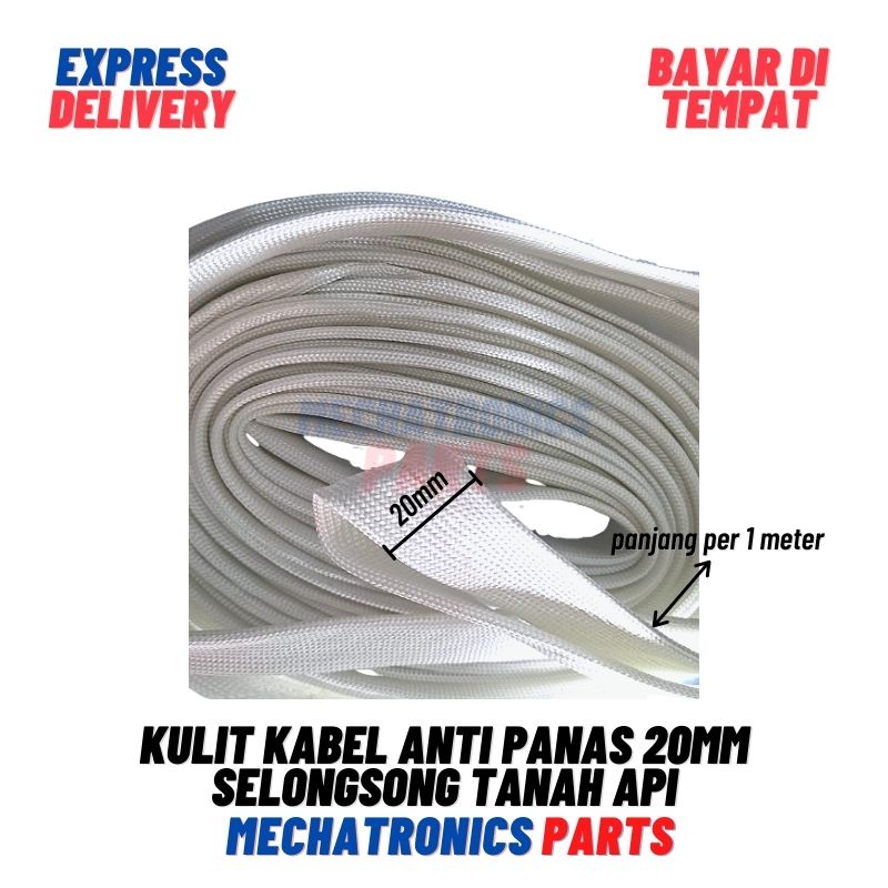 [DEV-9344] KULIT KABEL ANTI PANAS 20MM SELONGSONG TANAH API SELANG SLEEVE STRIP