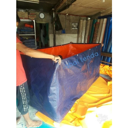 

Exclusive Kolam Terpal Kotak Ukuran 2X1X1. A12. Merk Oreintal Korea