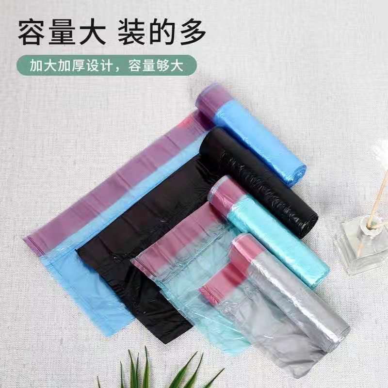 SEN-KANTONG PLASTIK ROLL PLUS TALI UKURAN 45CMx50CM ISI 5ROLL