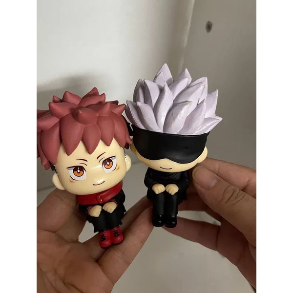 figure Jujutsu Kaisen Anime cute Gojo Satoru itadori Yuji/minifigure pajangan jujutsu kaisen