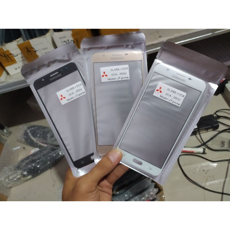 KACA LCD + LEM OCA SAMSUNG J7 PRIME PENGGANTI TOUCHSCREEN J7 PRIME