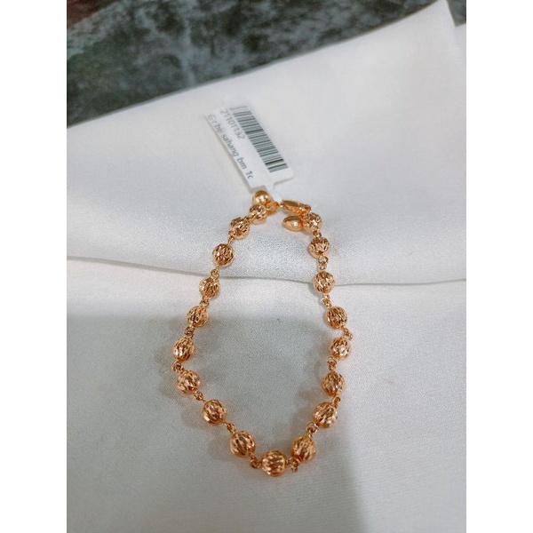 gelang rantai biji sahang kadar 375%