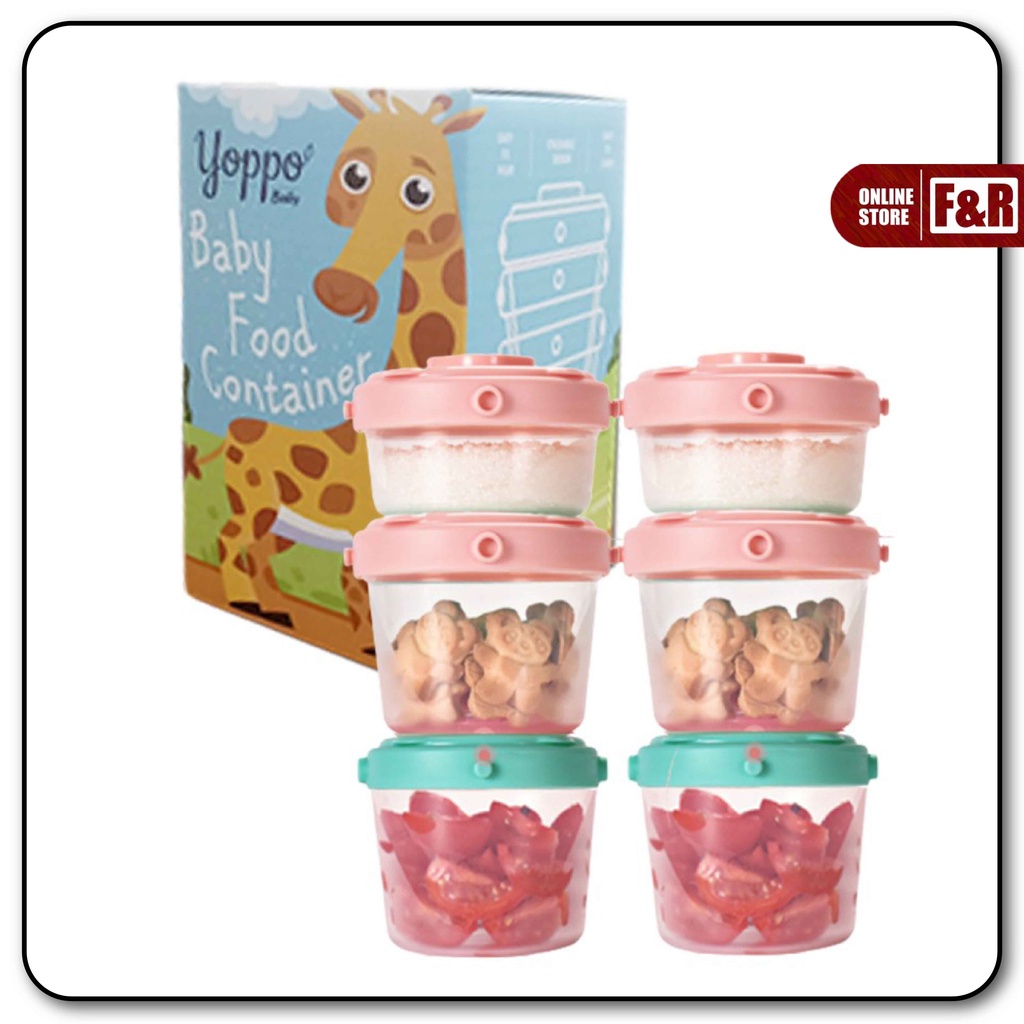 Baby Food Container Mpasi Wadah Tempat Penyimpanan Makanan Kaldu Mpasi Perlengkapan Mpasi BPA Free Food Grade