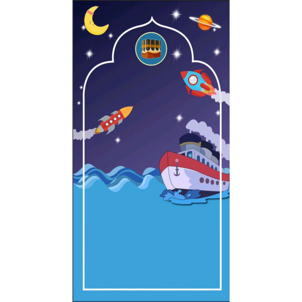 SAJADAH ANAK KARAKTER / SAJADAH KARTUN-SAJADAH MASJID KAPAL