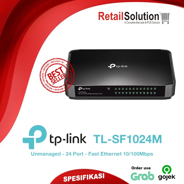 Desktop Switch 100Mbps 24 Port - TPLINK TP-LINK TL-SF1024M / TLSF1024