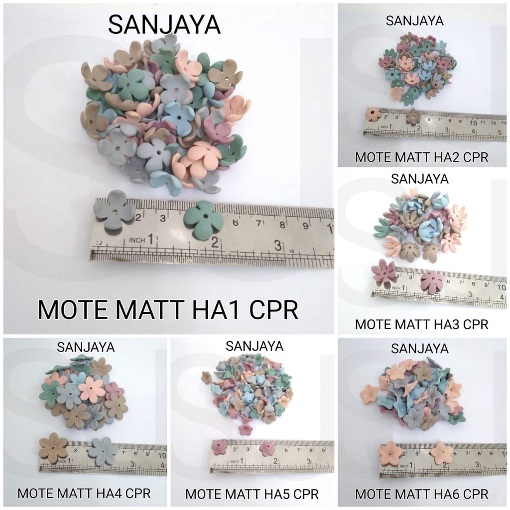 MANIK MATT / MANIK BUNGA / MANIK KELOPAK BUNGA / MANIK CANGKANG BUNGA / MOTE MATT