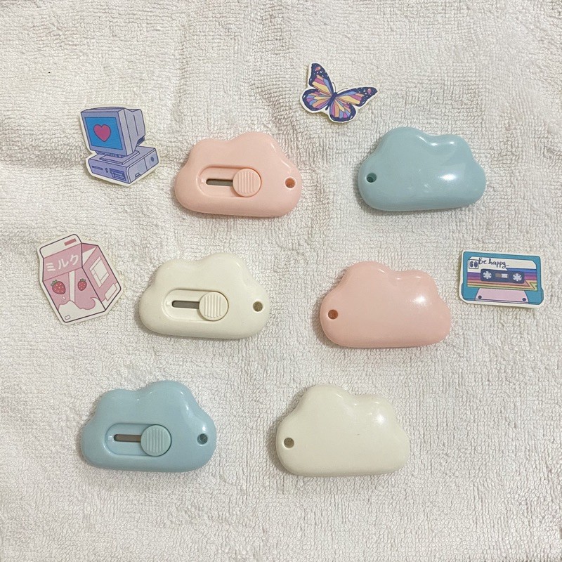 

[BACA DESCRIPTION] Mini Cutter Oule / Mini Cutter Awan / Pisau Kecil Pemotong Kertas [SAFETY KNIFE]