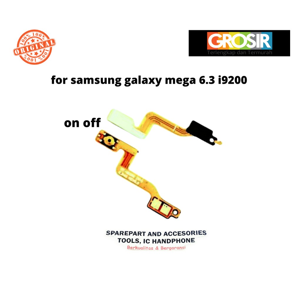 FLEXSIBLE TOMBOL POWER ON OFF SAMSUNG GALAXY MEGA 6.3 / I9200 ORIGINAL