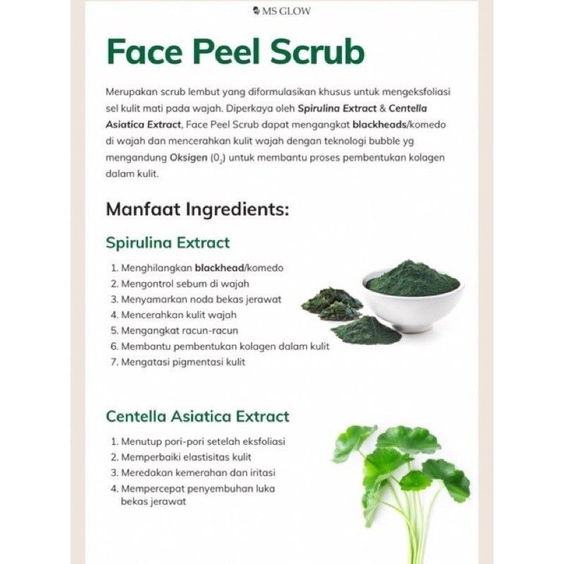 FACE PEEL SCRUB MSGLOW